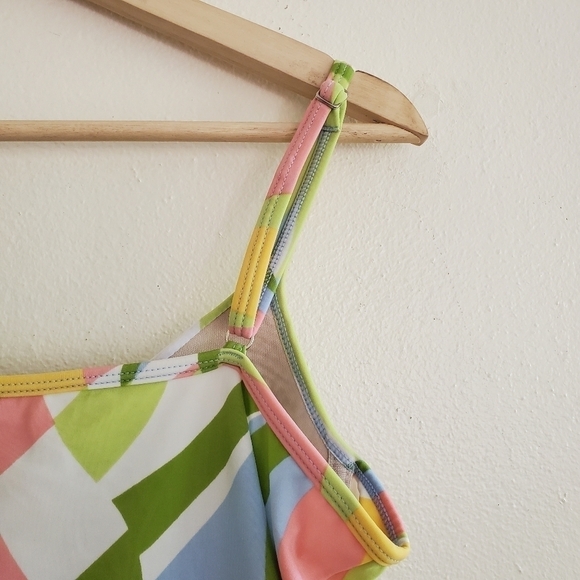 2/$20 Diane Poitiere Retro 70s Swimsuit Top - Picture 7 of 8